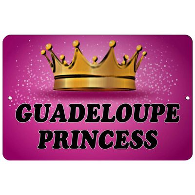 Makoroni - Guadeloupe Princess Princess 12x18 inc Aluminum Decorative Wall Street Sign