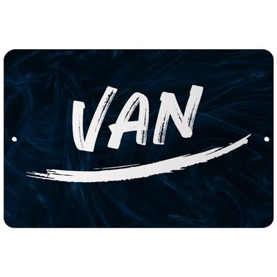 Makoroni - Van Male and Boy Name 12x18 inc Aluminum Decorative Wall Street Sign
