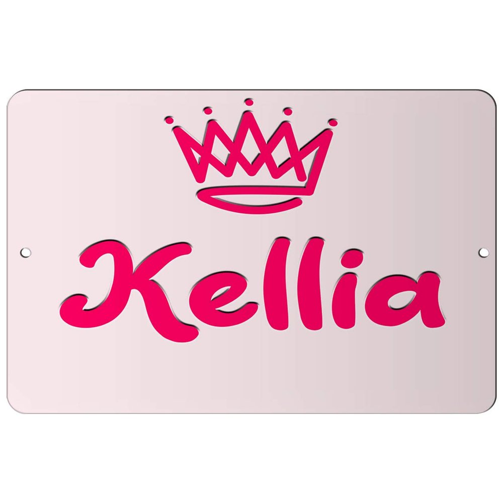 Makoroni - Kellia Girl Female Name 12x18 inc Aluminum Decorative Wall Street Sign