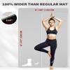 CAMBIVO Large Yoga Mat for Men and Women 1/4 Inch Thick, 72" x 48" Extra Wide Workout Mat, Exercise Fitness TPE Mat for Home Gym, Yoga, Pilates, Workout,Stretching,Meditation (Barefoot Exercise) view 2