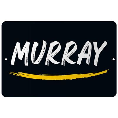 Makoroni - Murray Name 12x18 inc Aluminum Decorative Wall Street Sign