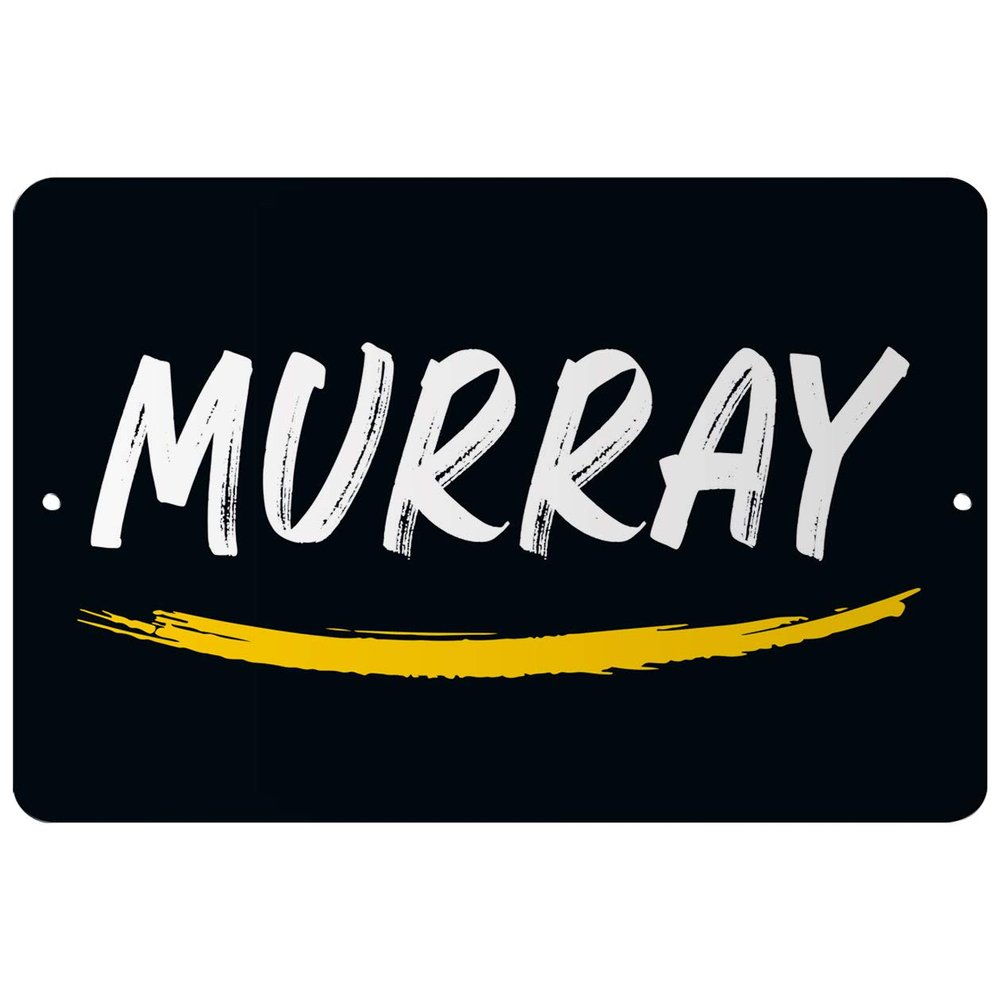Makoroni - Murray Name 12x18 inc Aluminum Decorative Wall Street Sign