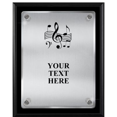 Crown Awards Music Plaques, 8x10 Floating Acrylic Music Trophy Plaque Prime