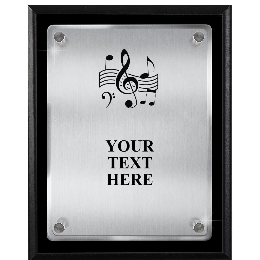 Crown Awards Music Plaques, 8x10 Floating Acrylic Music Trophy Plaque Prime