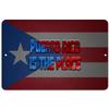 Makoroni - Puerto RICO is The Place Puerto Rican Design 8x12 inc Aluminum Decorative Wall Street Sign view 1