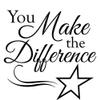 Crown Awards You Make The Difference Plaques, 8x10 Floating Acrylic Corporate Recognition Trophy Plaque Prime view 3