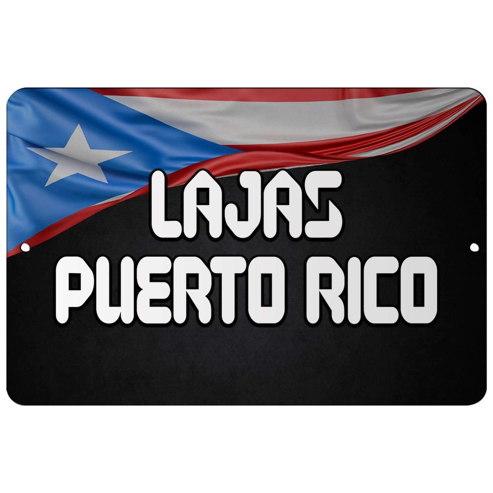 Makoroni - Lajas Puerto RICO Puerto Rico 12x18 inc Aluminum Decorative Wall Street Sign