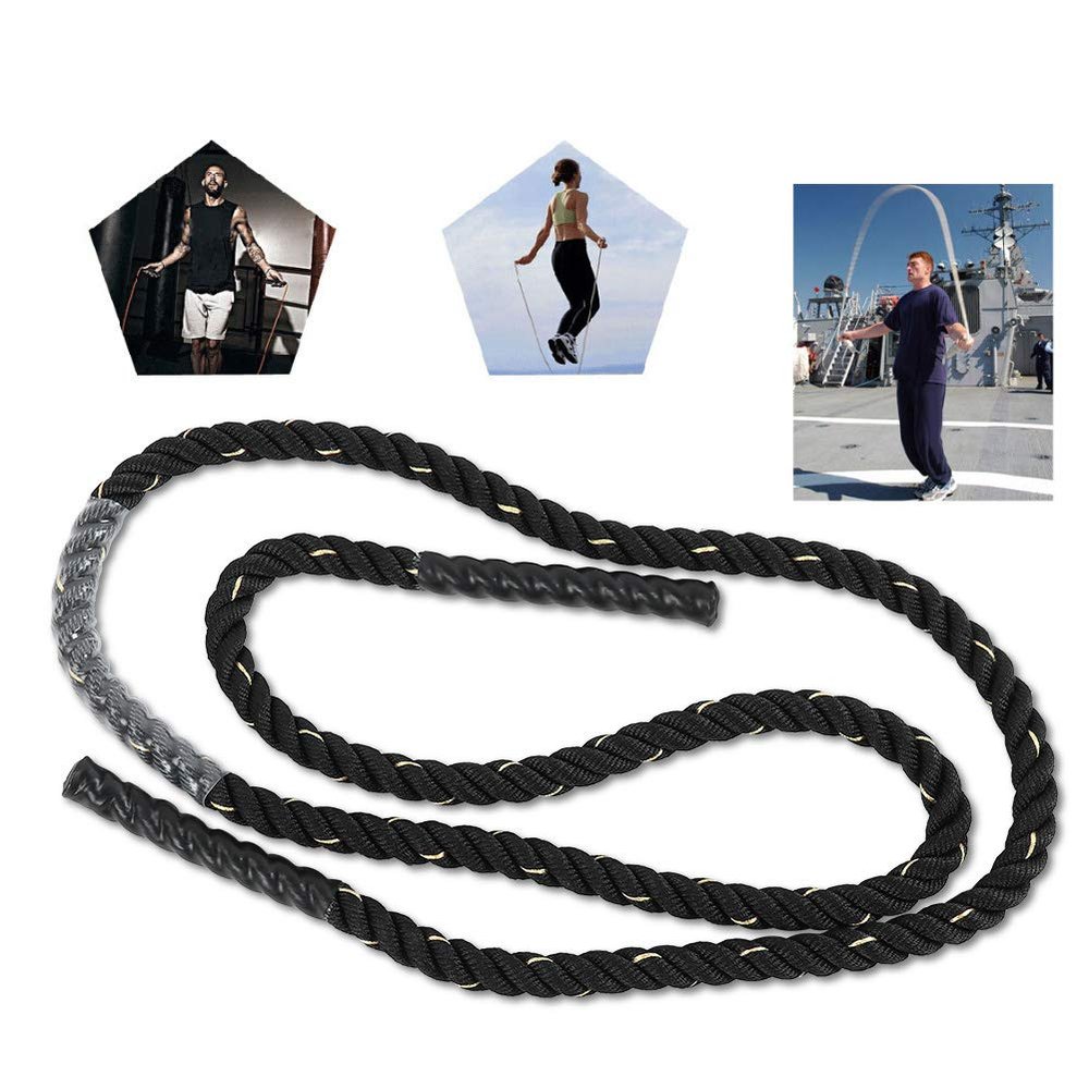 Acouto Exercise Training Rope 25mm Dia Heavy Throw Big Rope Physical Train Rope for Combat Fitness Muscle Training for Crossfit Training Home Gym Fitness Exercises