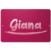 Makoroni - Giana Female Name 12x18 inc Aluminum Decorative Wall Street Sign view 1