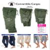 Woman Within Plus Size Petite Convertible Length Cargo Capri/Bermuda - 20 WP, Olive Green view 4