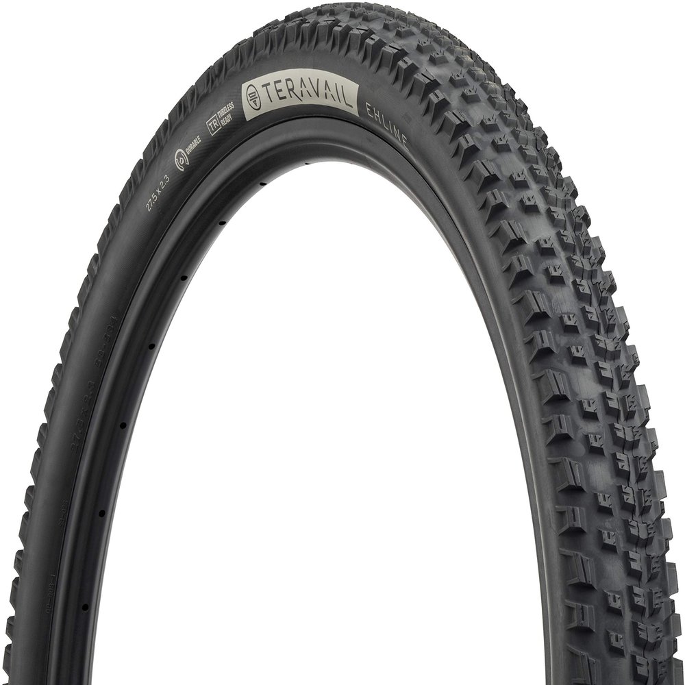 Teravail - Ehline Bicycle Tire | 27.5 x 2.3 | Light and Supple | Black Sidewall