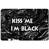 Makoroni - KISS ME I'm Black Africa Design 12x18 inc Aluminum Decorative Wall Street Sign view 1