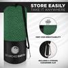 ScorchedEarth Microfiber Travel & Sports Towel Set (Evergreen) - XL Set (39x70.5 & 12x24) view 3