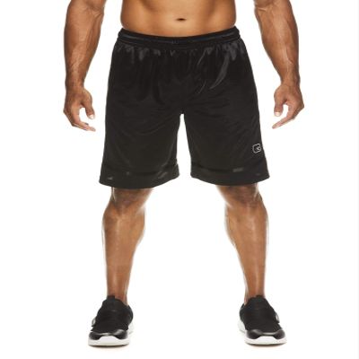 AND1 Men's All Courts Basketball Core Shorts (X-Large 40/42, Black)