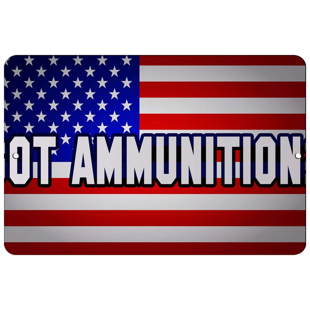Makoroni - GOT Ammunition America USA 8x12 inc Aluminum Decorative Wall Street Sign