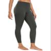Colorfulkoala Women's High Waisted Tummy Control Workout Leggings 7/8 Length Ultra Soft Yoga Pants 25" (XS, Charcoal Grey) view 1
