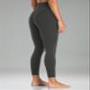 Colorfulkoala Women's High Waisted Tummy Control Workout Leggings 7/8 Length Ultra Soft Yoga Pants 25" (XS, Charcoal Grey) view 2