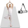 CAMBIVO Extra Wide Yoga Mat for Women and Men (72"x 32"x 1/4"), SGS Certified, Non-slip Large TPE Exercise Fitness Mat for Yoga, Pilates, Workout (6mm, A-Gray) view 1
