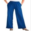 Woman Within Plus Size Tall 7-Day Knit Wide-Leg Pull-On Pants - S, Deep Cobalt view 1