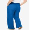 Woman Within Plus Size Tall 7-Day Knit Wide-Leg Pull-On Pants - S, Deep Cobalt view 2