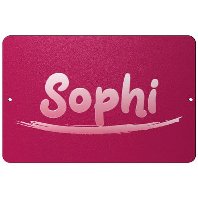Makoroni - Sophi Female Name 12x18 inc Aluminum Decorative Wall Street Sign