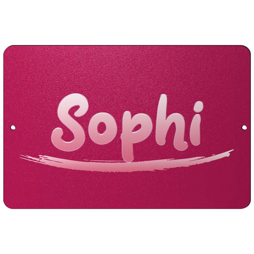 Makoroni - Sophi Female Name 12x18 inc Aluminum Decorative Wall Street Sign
