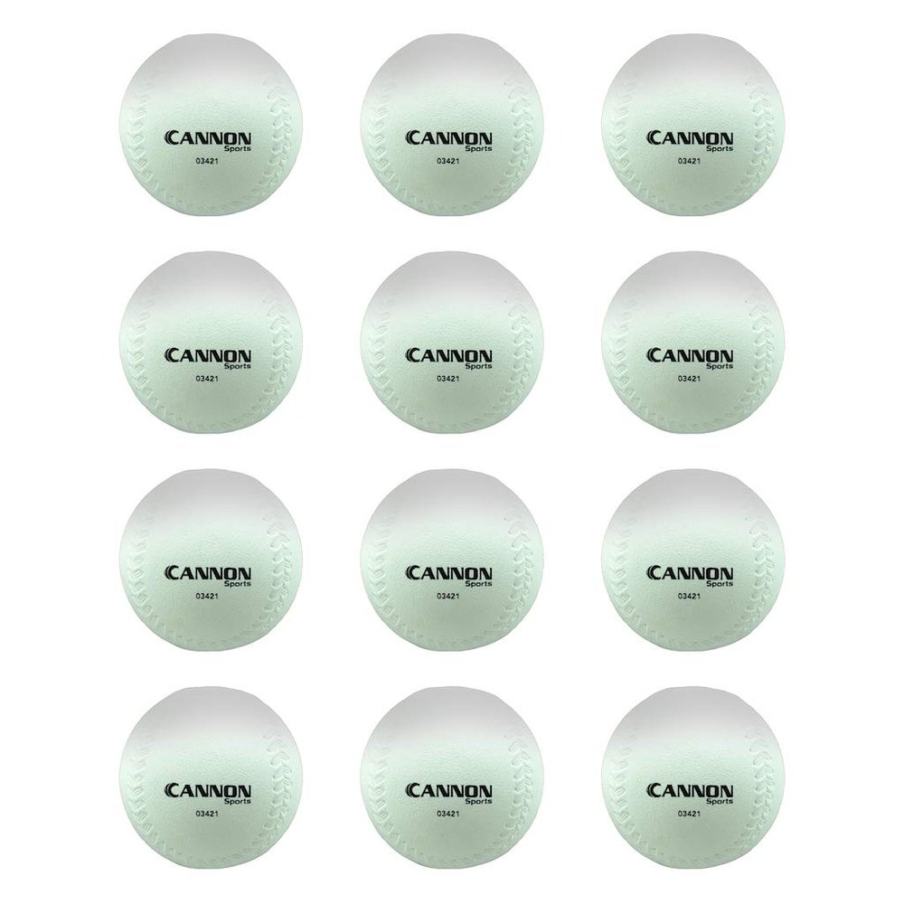 Cannon Sports Sponge Center Softballs for Batting Practice & Training (One Dozen, 12-Inch)