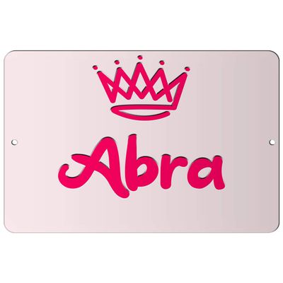 Makoroni - Abra Girl Female Name 12x18 inc Aluminum Decorative Wall Street Sign