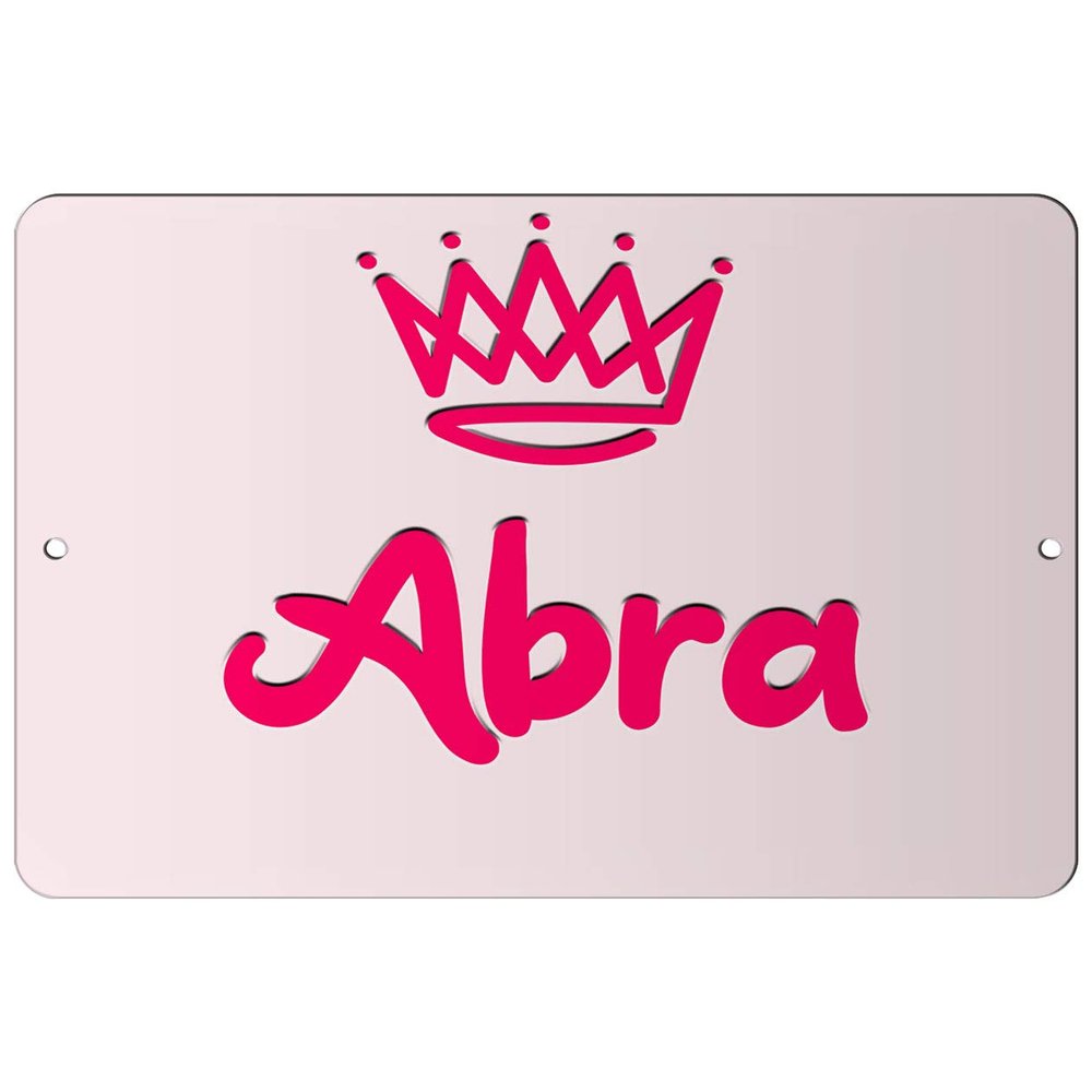Makoroni - Abra Girl Female Name 12x18 inc Aluminum Decorative Wall Street Sign