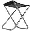 Alomejor Folding Camping Stool Portable Aluminum Alloy Ultra Light Hiking Fishing Camping Chair with Storage Bag for Camping Travel Hiking BBQ Fishing(Silver) view 4