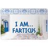 Makoroni - I AM FARTICUS Greece 12x18 inc Aluminum Decorative Wall Street Sign view 1