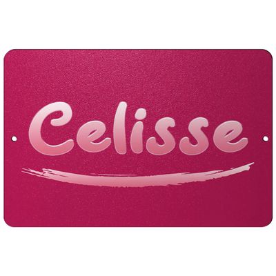 Makoroni - Celisse Female Name 8x12 inc Aluminum Decorative Wall Street Sign