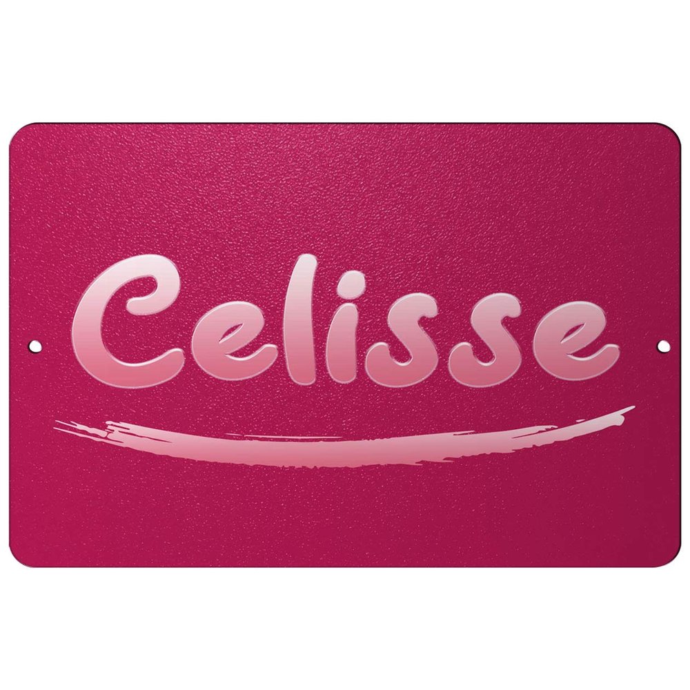Makoroni - Celisse Female Name 8x12 inc Aluminum Decorative Wall Street Sign