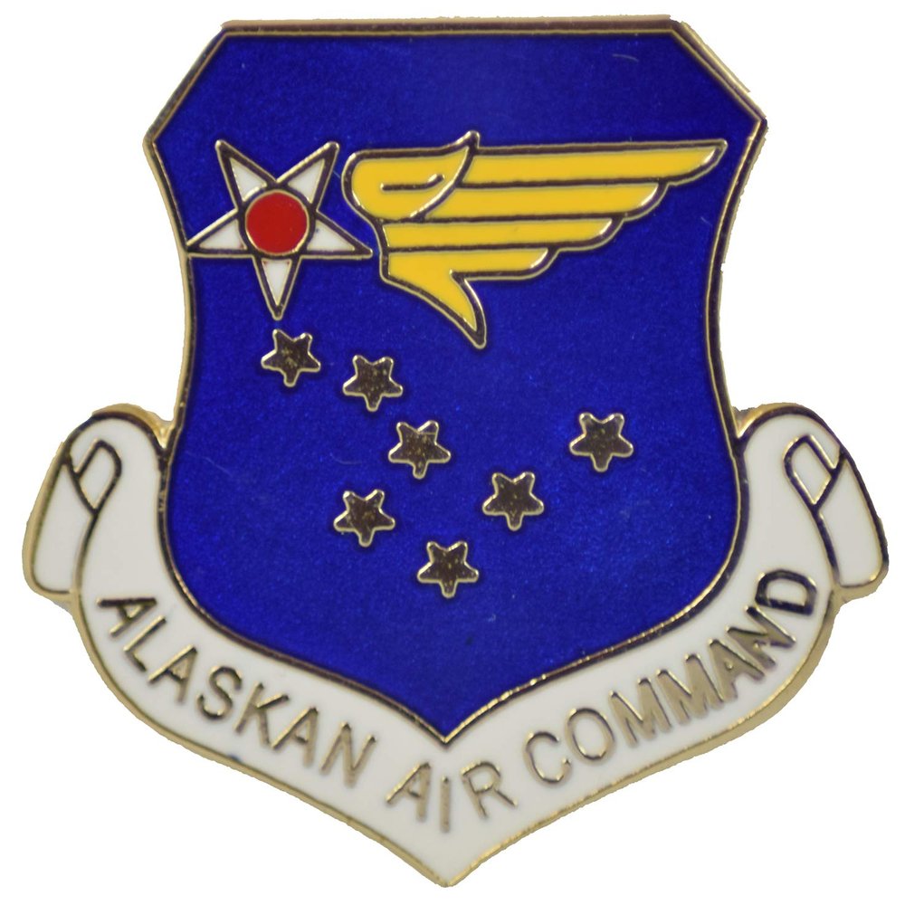 ALASKAN AIR CMD LAPEL PIN OR HAT PIN - Size 1-1/8" - VETERAN OWNED BUSINESS