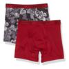 Calvin Klein Kids Boys' Performance Boxer Brief Underwear 2-Pack, Ember Blaze/Grey Air, Small view 1