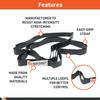 Body Sport Static Stretch Strap, 6 ft. Long - Durable Woven Tool for Home Fitness & Gym with Loops for Yoga, Stretching, Physical Therapy & Rehab view 3