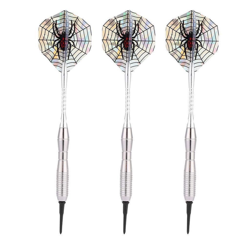 Steel Tip Darts, 3Pcs Iron + Silver Plating 3.5cm Steel Tip Target Throwing Needle Darts Flights Slim Needle Shafts and Barrels Flight Darts for Beginner Chess And Cards Supplies