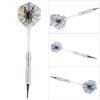 Steel Tip Darts, 3Pcs Iron + Silver Plating 3.5cm Steel Tip Target Throwing Needle Darts Flights Slim Needle Shafts and Barrels Flight Darts for Beginner Chess And Cards Supplies view 3
