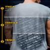 Actizio Men's Workout Shirt Cotton Fabric T-Shirt Short Sleeve Sweat Activated Motivational Exercise Gym Athletic Fit Moisture Wicking Fitness Shirt - Nobody Cares - Work Harder (Size S) view 4