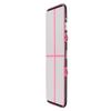 Inflatable Gymnastics Mat 10ft/13ft/16ft/20ft/ Air Tumbling Track Mats 4/8 inches Thick for Home Use/Training/Cheerleading/Yoga/Water with Pump 10ft x 3.3ft x 4inch Pink Black view 4