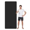 CAMBIVO Yoga Mat for Men and Women, Extra Long and Wide (84'' x 32'' x 1/4 inch) TPE Workout Mat, Large Exercise Fitness Mat for Yoga, Pilates, Workout, Non Slip(Black) view 1