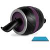 Ab Roller Wheel AGYH Extra Wide Abdomen Wheel Provides More Balance and Stability, Non-Slip Mute for Household Use, with Pads, 4 Colors (Color : Purple) view 1
