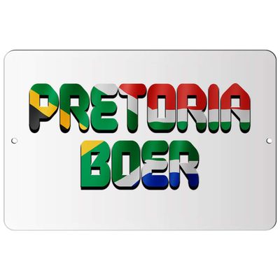 Makoroni - Pretoria Boer South African Design 12x18 inc Aluminum Decorative Wall Street Sign