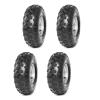WPHMOTO 4PCS 19x7.00-8 Wheel Tire with Rim 4 Bolt Pattern for ATV Go Kart Quad Bike 4 Wheelers view 1