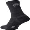 281Z Military Cotton Micro Crew Boot Socks - Cushioned Sole - Moisture Wicking - Odor Resistant - Hiking Trekking Outdoor (Black Medium 2 Pairs) view 4