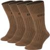 281Z Military Lightweight Uniform Boot Socks - Tactical Trekking Hiking - Outdoor Athletic Sport (Coyote Brown Small 4 Pairs Pack) view 1