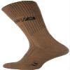 281Z Military Lightweight Uniform Boot Socks - Tactical Trekking Hiking - Outdoor Athletic Sport (Coyote Brown Small 4 Pairs Pack) view 3