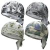 4Pcs Doo Rags for Men, Head Wraps Dew Rags Bandana Beanie for Cycling Motorcycle Camouflage view 1