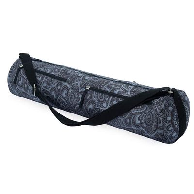 yogadesignlab | The Yoga Mat Bag | Premium, All-in-One, Lightweight, Multi Pockets, Extra Durable | Designed in Bali | The Travel Yoga Bag that Fits Your Mat & Your Life! (Mandala Charcoal,)
