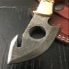 Damascus 7 Custom Made Tactical Knife 100% Steel Hunting Knife Without Handle & with Ram Horn,Camel Bone,Stag Handle Plus Leather Sheath, Best for Hunting, Camping (Camel Bone Handle) view 2
